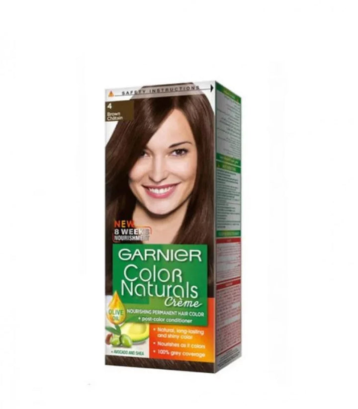 Garnier Color Natural Nourishing Cream Permanent Color - 60x40x12ml | غارنييه صبغة للشعر لون ثابت وترطيب مكثف - 60*40*12 مل