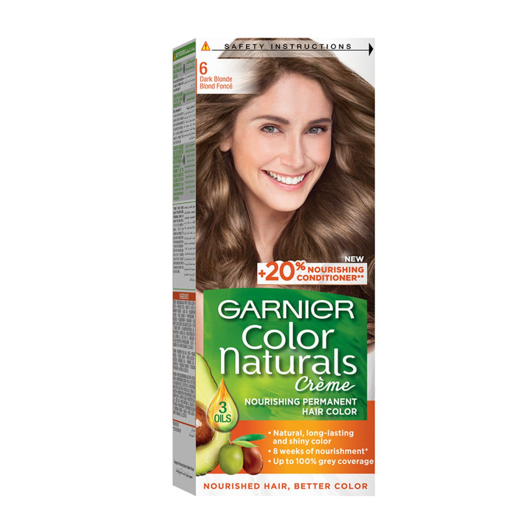 Garnier Color Natural Nourishing Cream Permanent Color - 60x40x12ml | غارنييه صبغة للشعر لون ثابت وترطيب مكثف - 60*40*12 مل