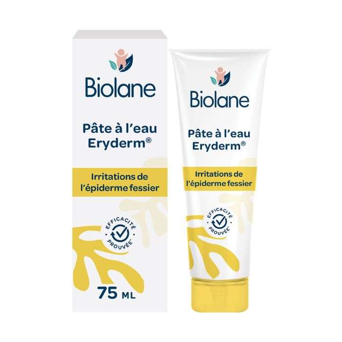 Biolane Eryderm Water-Based Paste - 75ml | بايولان كريم لطفح الحفاض للاطفال - 75 مل