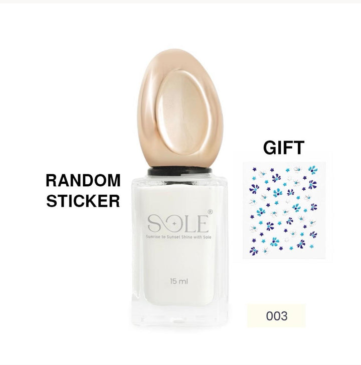 SOLE Nail Polish - 15ml | سول صبغ أظافر شفاف - 15مل