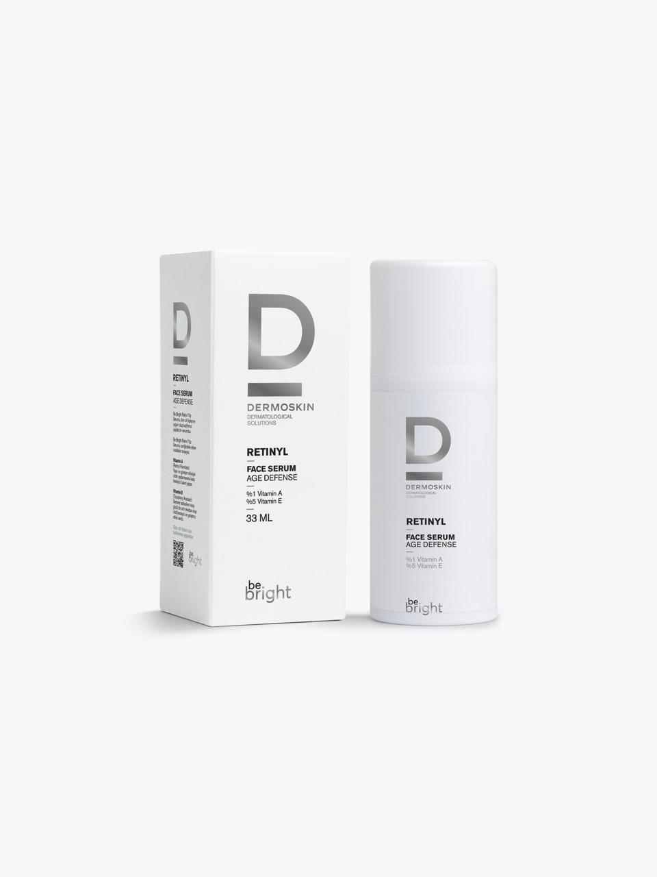 dermo skin Be Bright Retinyl Face Serum - 33ml | ديرمو سكين سيروم الريتينل المفتح للوجه - 33 مل