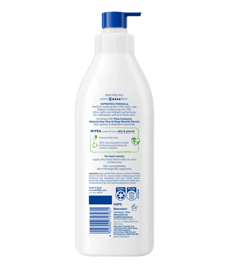 Nivea Body Lotion Aloe Hydration - 250ml| نيفيا لوشن مرطّب بخلاصة الألوفيرا -250 مل