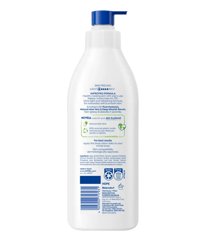 Nivea Body Lotion Aloe Hydration - 250ml| نيفيا لوشن مرطّب بخلاصة الألوفيرا -250 مل