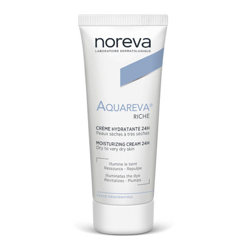 Noreva Aquareva Riche Moisturizing Cream  24h For Dry And Very Dry Skin - 40ml | نوريفا كريم غني مرطب لمدة 24 ساعة للبشرة الجافة الى الجافة جداً - 40 مل
