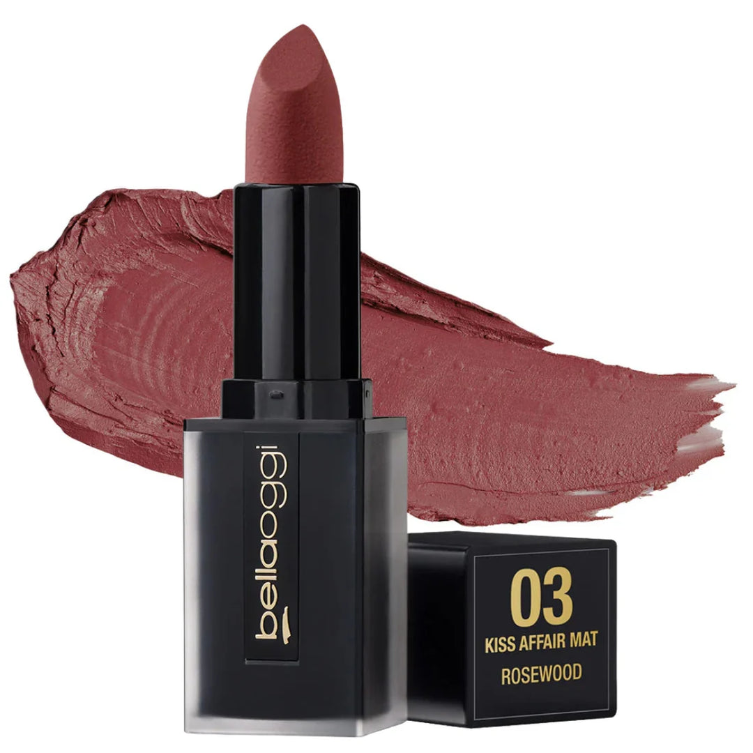 bellaoggi Kiss Affair Matte Lipstick - 3.6ml | بيلا اوجي مات أحمر شفاه مطفي – 3.6 مل