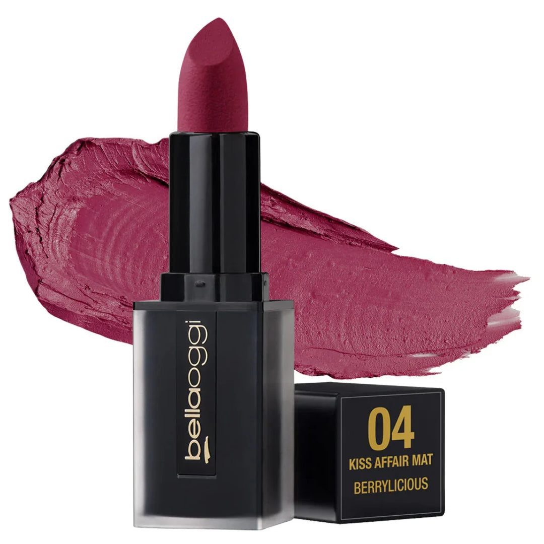 bellaoggi Kiss Affair Matte Lipstick - 3.6ml | بيلا اوجي مات أحمر شفاه مطفي – 3.6 مل