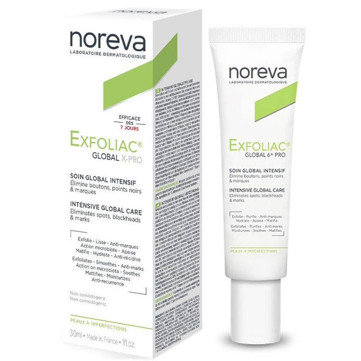 noreva Exfoliac Global X-Pro - 30ml | نوريفا كريم معالج لحب الشباب - 30 مل