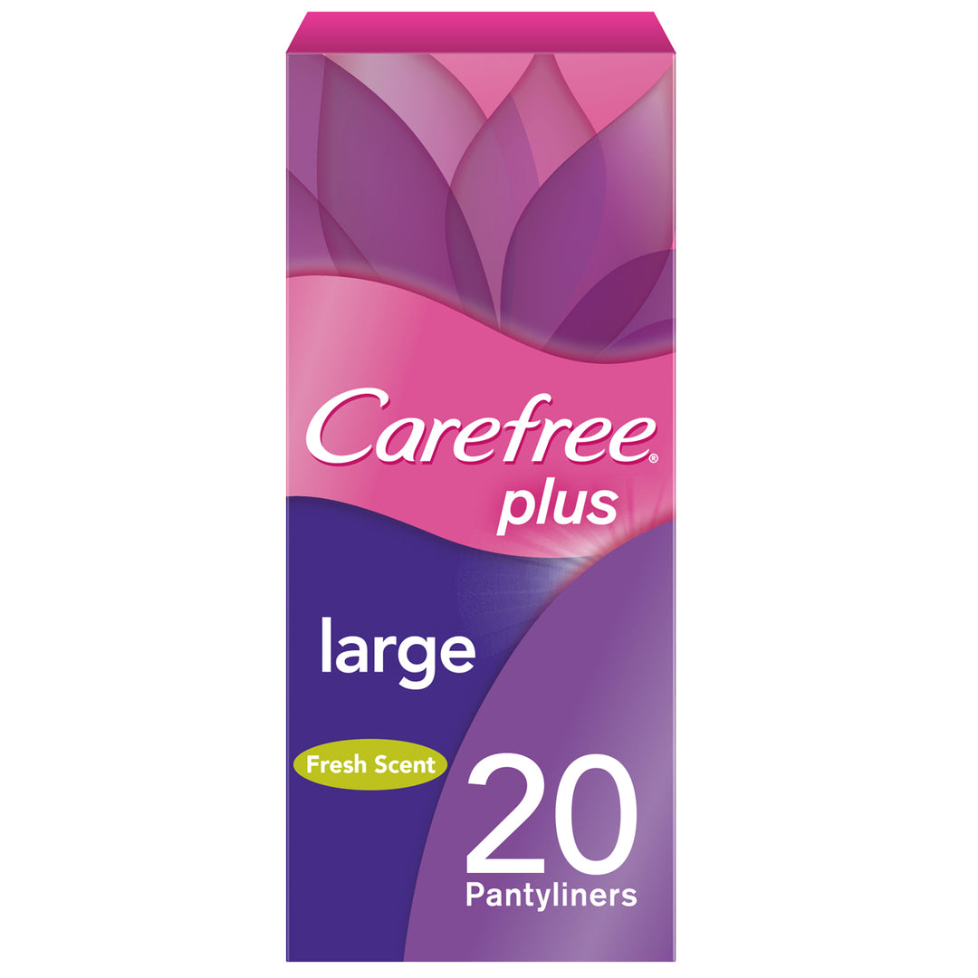 Carefree Plus Large - 20 pcs | كير فري فوط نسائية بلس لارج - 20 قطعة