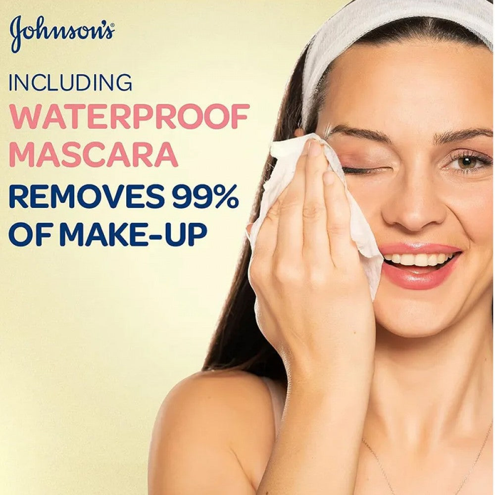 Johnson's Micellar Makeup Removing Wipes for Sensitive Skin - 25 Wipes | مناديل جونسون ميسيلار لإزالة المكياج للبشرة الحساسة – 25 منديل