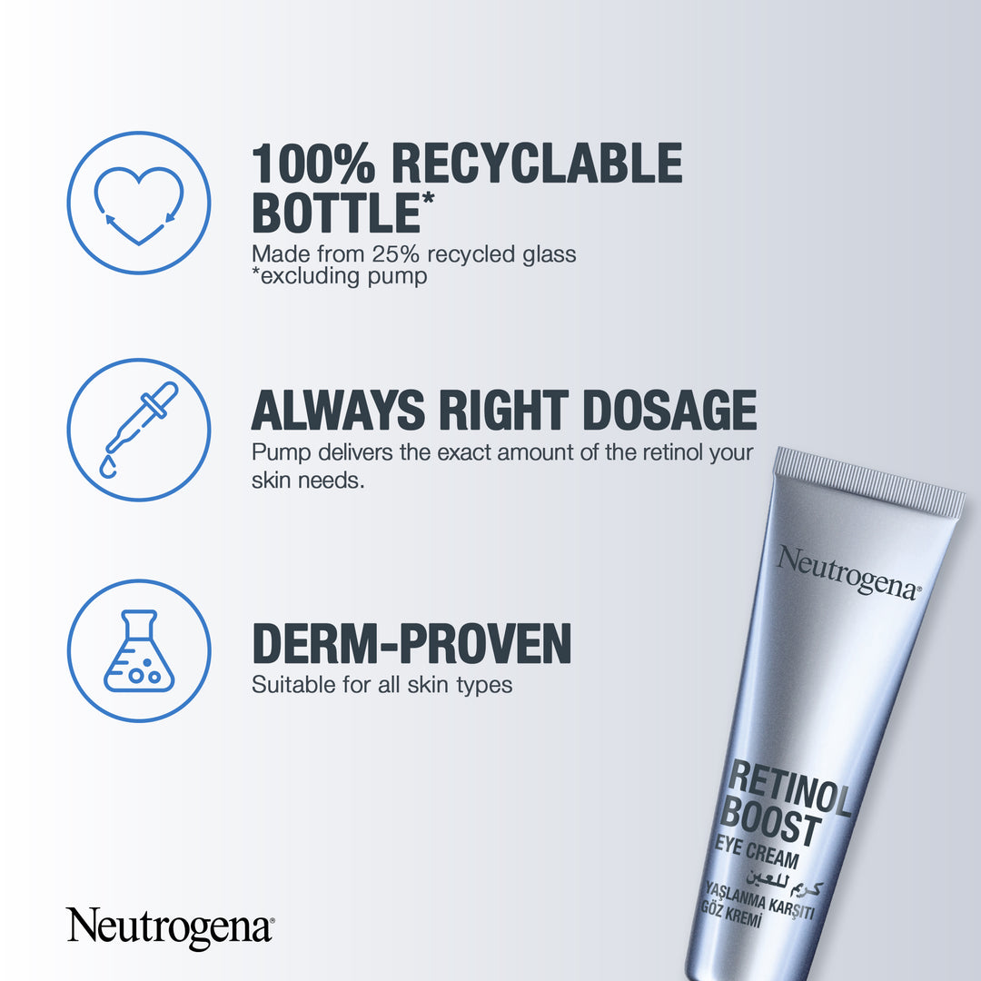Neutrogena - Retinol Boost Eye Cream - 15ml | نيتروجينا كريم عيون ريتينول  - 15مل