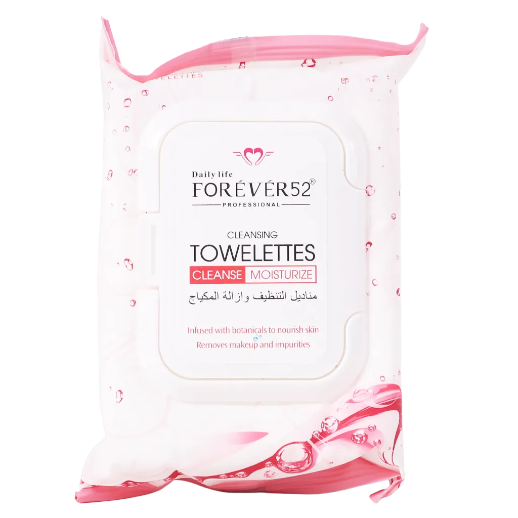 FOR EVER52 Ultra Soft Cleansing Wipes - 25 منديل | فوريفر52 مناديل تنظيف فائقة النعومة لإزالة المكياج - 25 منديل #1