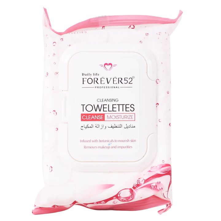FOR EVER52 Ultra Soft Cleansing Wipes - 25 منديل | فوريفر52 مناديل تنظيف فائقة النعومة لإزالة المكياج - 25 منديل #1