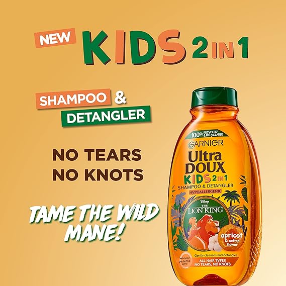 Garnier Ultra Doux Kids Apricot Shampoo -250ml | غارنييه شامبو للاطفال الترادو بالمشمش - 250 مل