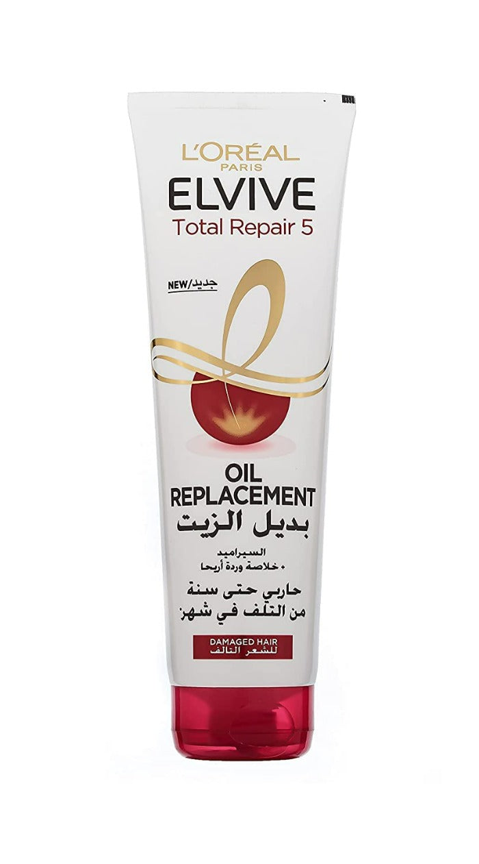 L’Oreal Elvive Repairing Oil Replacement - 300ml | لوريال بديل الزيت المعالج للشعر التالف - 300 مل