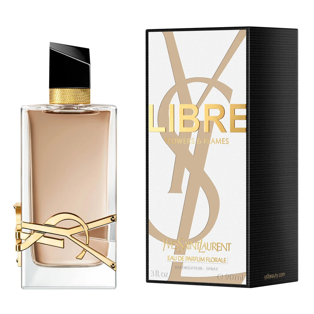 Yves Saint Laurent Libre Flowers & Flames Edp - 90ml | ايف سان لوران عطر ليبر فلاورز آند فلامز أو دو بارفان للنساء - 90 مل