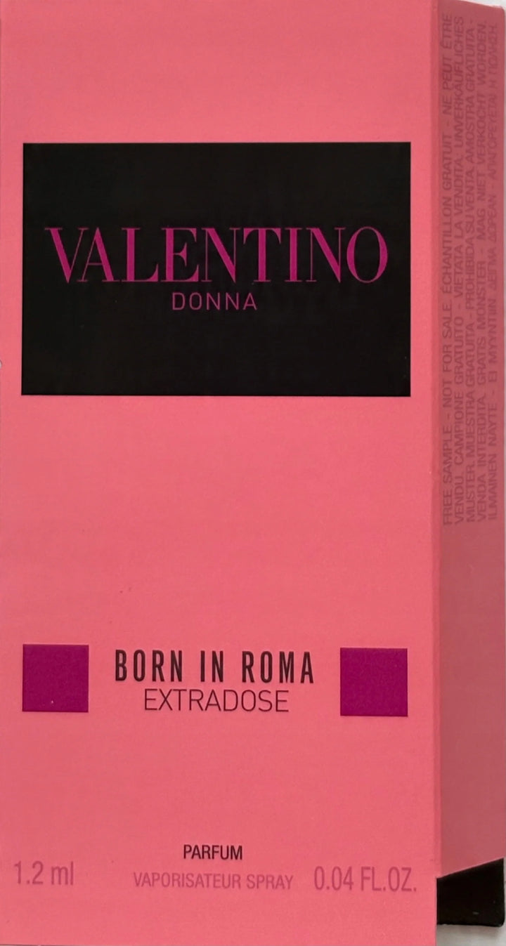 VALENTINO Sample  Donna Born in Roma Extradose - 0.8 ml   | عينة عطر فالنتينو دونا روما للنساء 0.8 مل