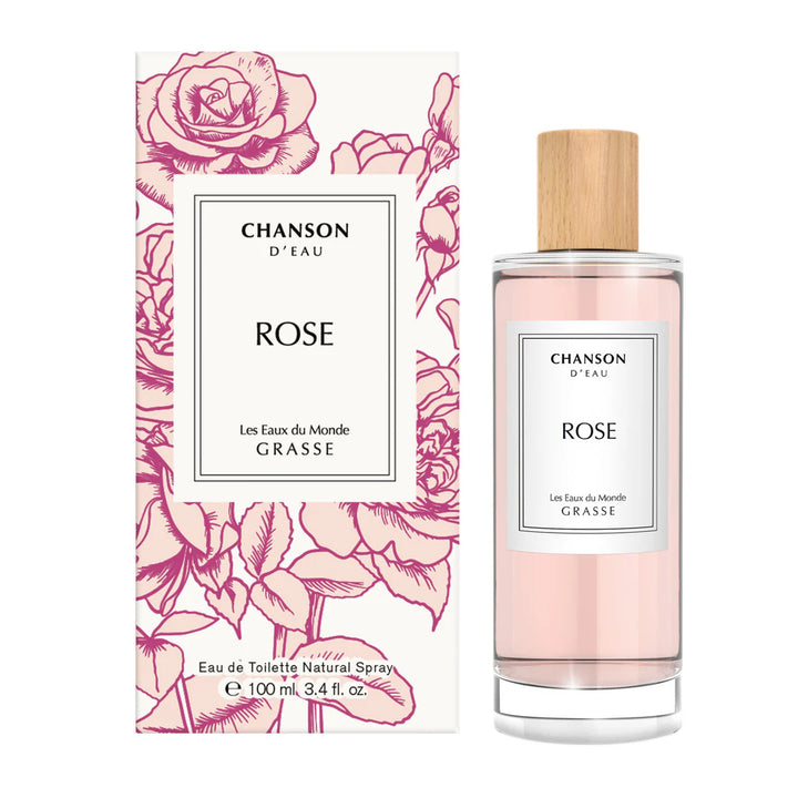 CHANSON Rose Grasse Eau De Toilette - 100ml | شانسون عطر زهري ناعم للنساء - 100 مل