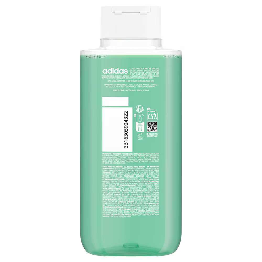 Adidas Vibes Full Recharge Good Mood Shower Gel - 400ml | اديداس جل استحمام للمزاج الجيد - 400 مل