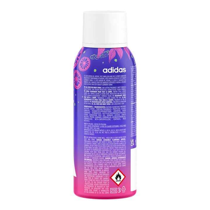 Adidas Vibes Spark Up Deo Body Spray - 150ml | أديداس سبراي مزيل رائحة للجسم - 150 مل