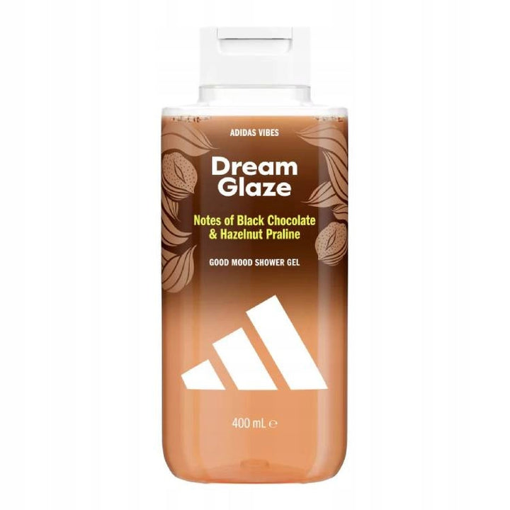 Adidas Vibes Dream Glaze Good Mood Shower Gel - 400ml | أديداس جل استحمام دريم غلاز بنكهة الشوكولاتة السوداء والبندق - 400مل