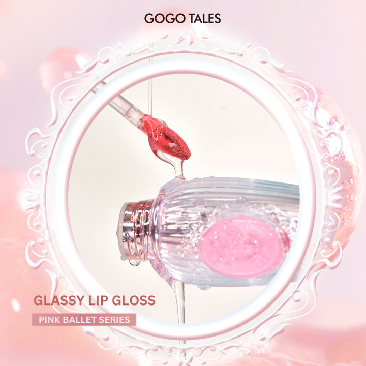 GOGO TALES Sweet Ballet Light Lip Glaze - 2.9g | غوغو تيلز ليب غليز لامع خفيف - 2.9 غ