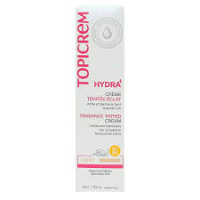 Topicrem HYDRA+ Radiance Tinted Cream Light SPF50 - 40ml | توبيكريم كريم واقي شمسي مع لون spf50 - 40 مل - 40مل