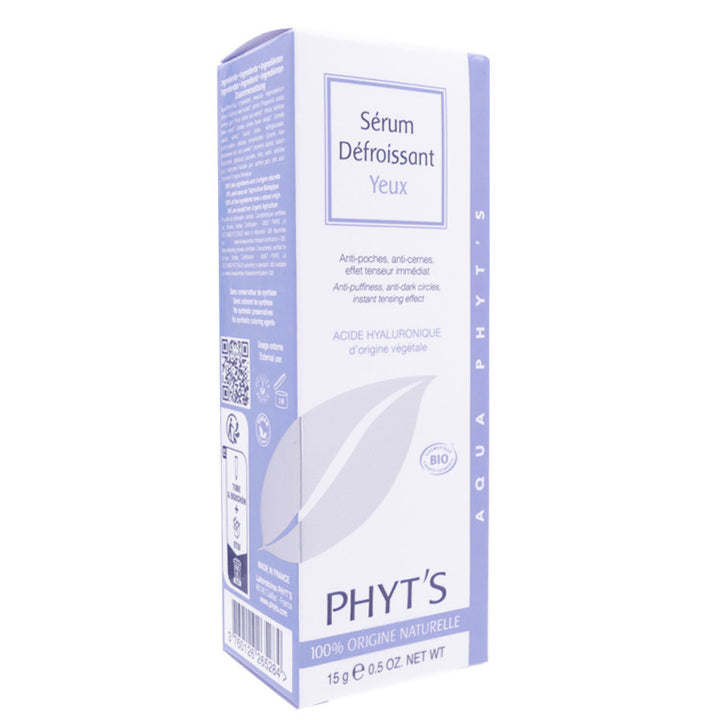 PHYT'S SÉRUM DÉFROISSANT YEUX Organic Naturelle - 15g | فايتس سيروم شد وترطيب العينين عضوي- 15غ