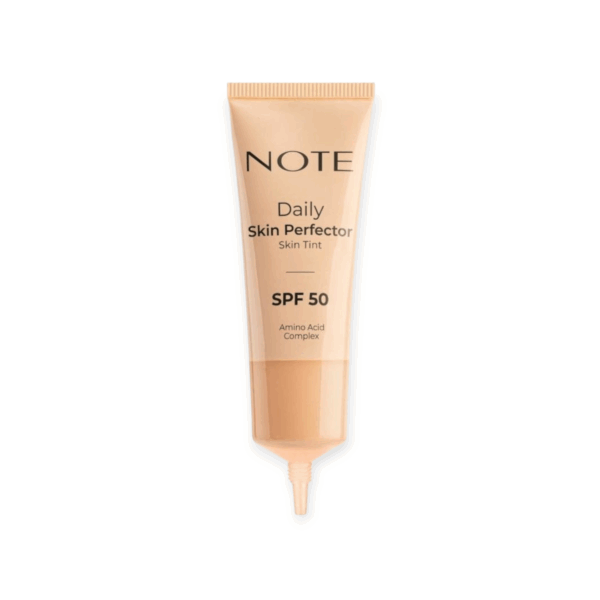 NOTE Daily Skin Perfector Skin Tint SPF 50 - 30ml| نوت تينت فاندويشن لتغطية طبيعية مع عامل حماية من أشعة الشمس 50 -30 مل