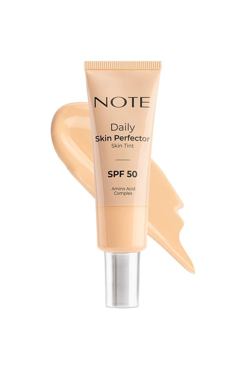 NOTE Daily Skin Perfector Skin Tint SPF 50 - 30ml| نوت تينت فاندويشن لتغطية طبيعية مع عامل حماية من أشعة الشمس 50 -30 مل