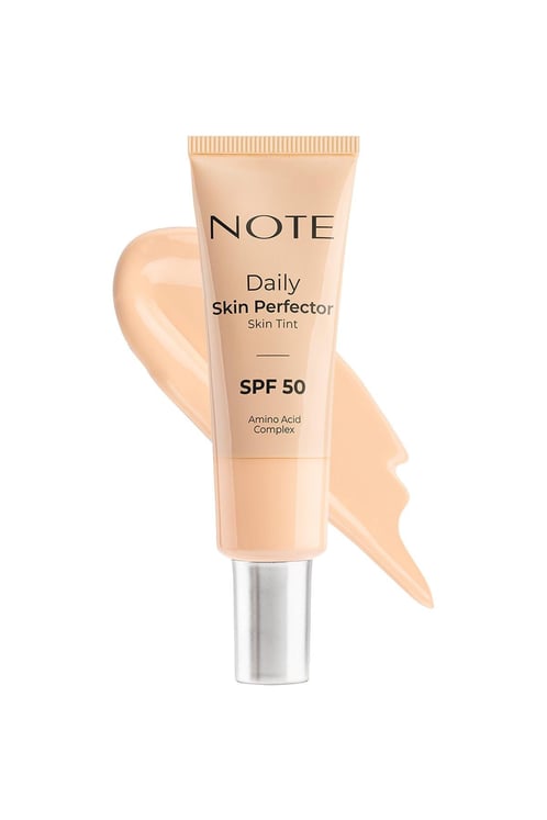 NOTE Daily Skin Perfector Skin Tint SPF 50 - 30ml| نوت تينت فاندويشن لتغطية طبيعية مع عامل حماية من أشعة الشمس 50 -30 مل