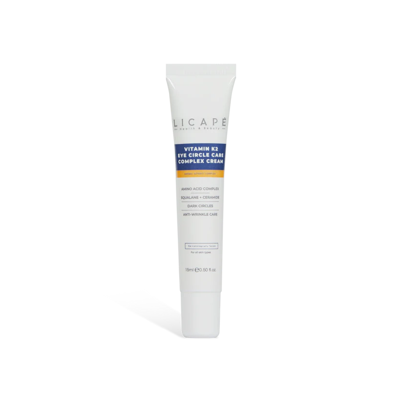 Licape Vitamin K Eye Circle Care Complex Cream - 15ml | كريم ليكابيه فيتامين K للعناية بمنطقة حول العين والهالات – 15 مل