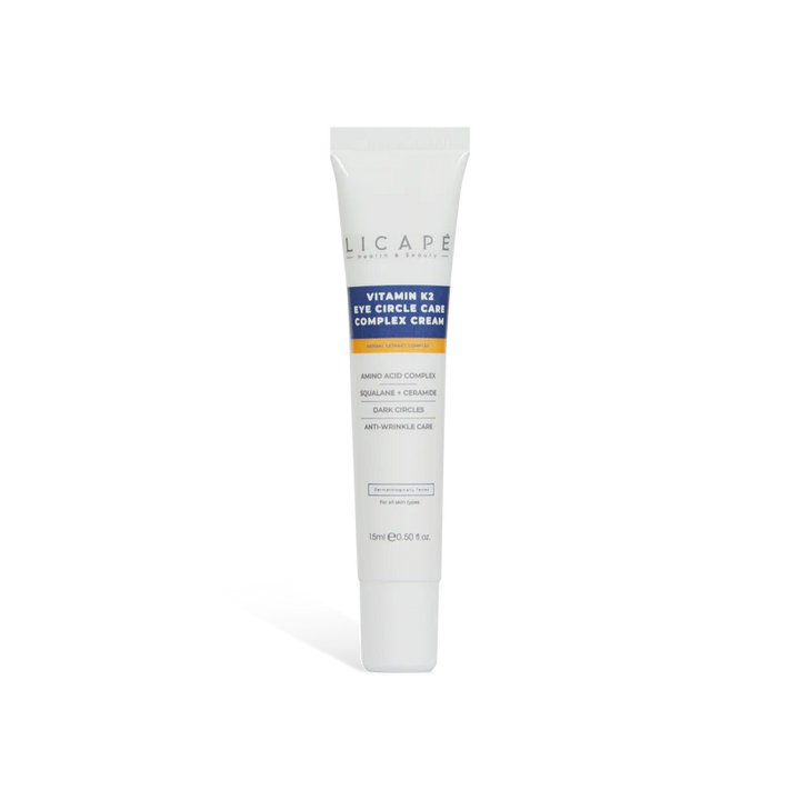 Licape Vitamin K Eye Circle Care Complex Cream - 15ml | كريم ليكابيه فيتامين K للعناية بمنطقة حول العين والهالات – 15 مل