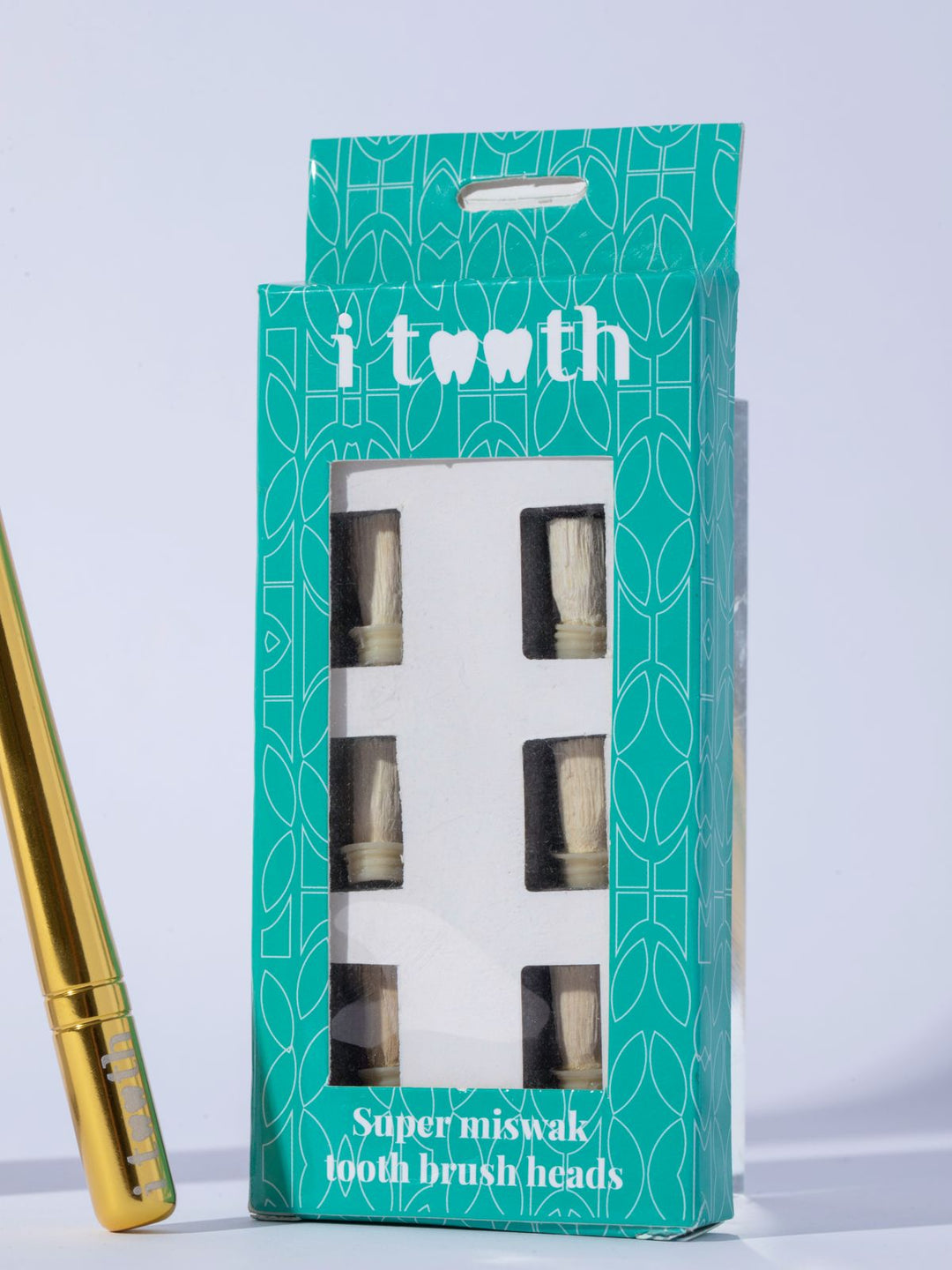 i tooth Super Miswak Tooth Brush Heads | آي توث رؤوس فرشاة أسنان سوبر مسواك