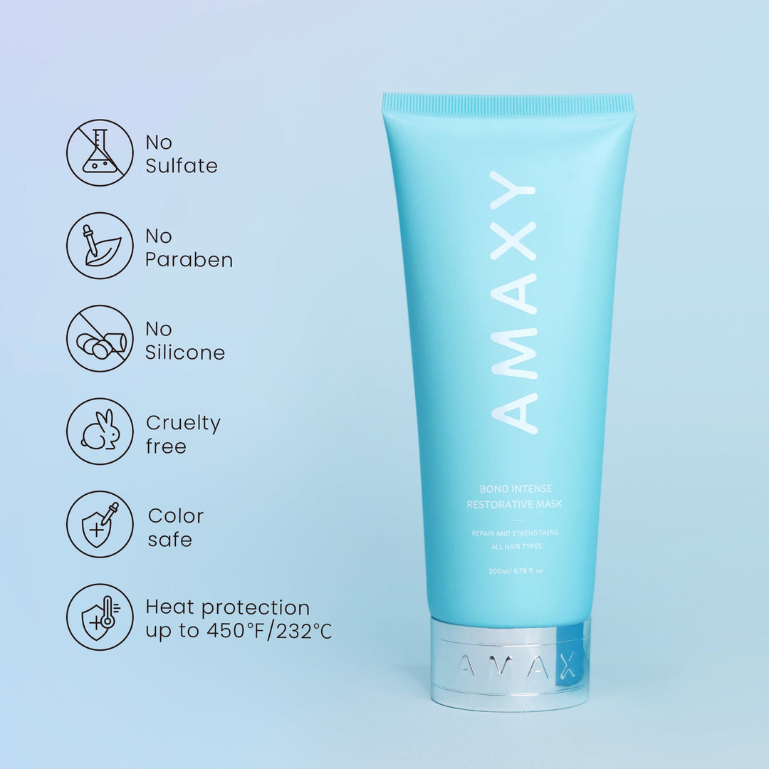 AMAXY Intense Bond Building Treatment Restorative Hair Mask - 200ml | أماكسي قناع ترميم مكثف - 200مل #1