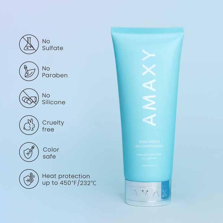 AMAXY Intense Bond Building Treatment Restorative Hair Mask - 200ml | أماكسي قناع ترميم مكثف - 200مل #1