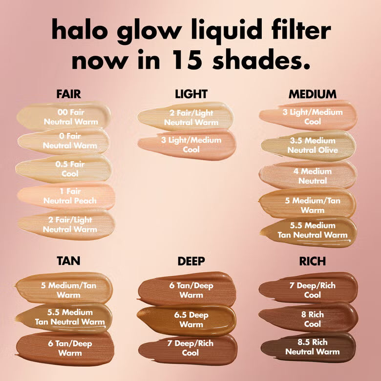 e.l.f. Halo Glow Liquid Filter Glow Booster For Radiant Skin - 31.5ml | الف هالو جلوي سائل فلتر - 31.5مل