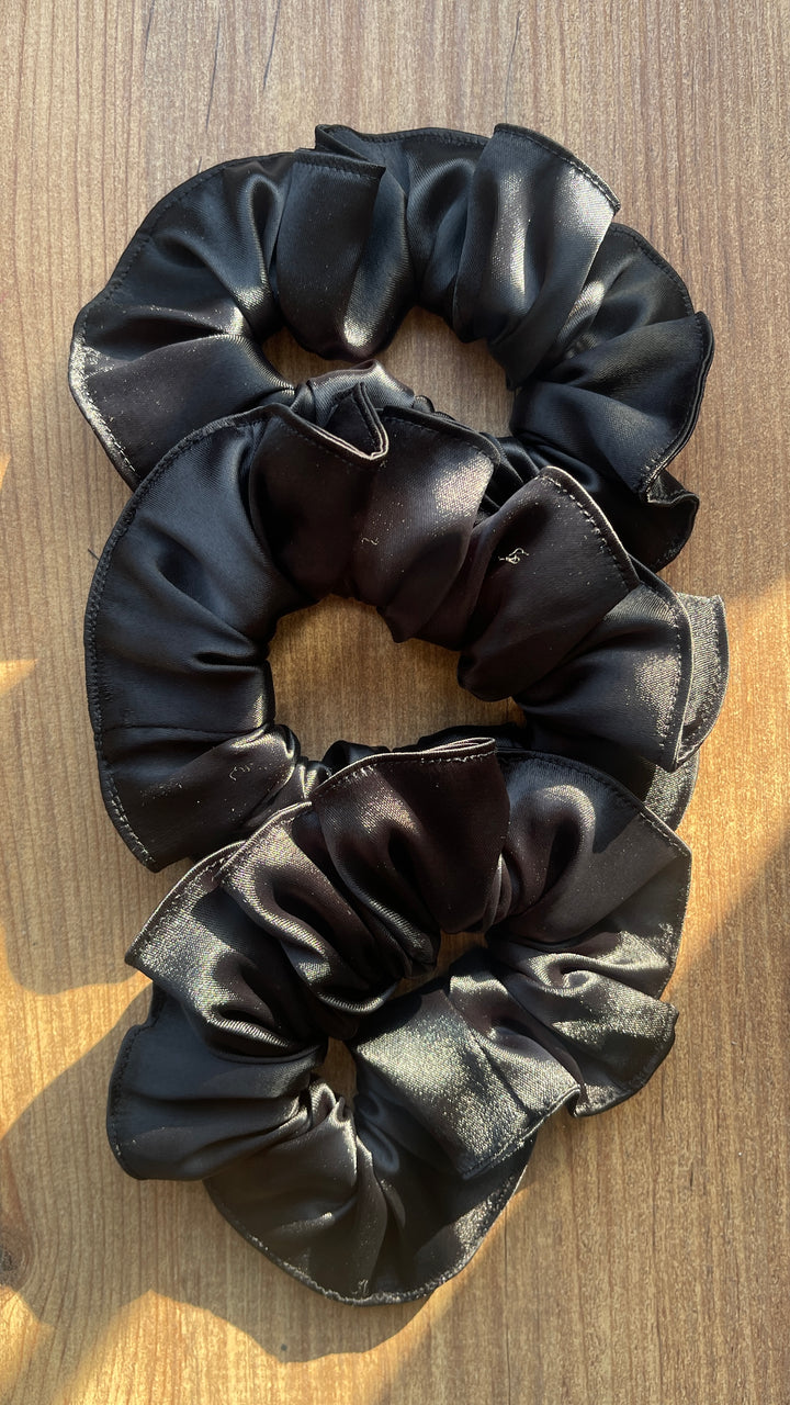 Wonder Beauties Satin Hair Ties - 3Pcs |  قراصات شعر ساتان - 3 قطع
