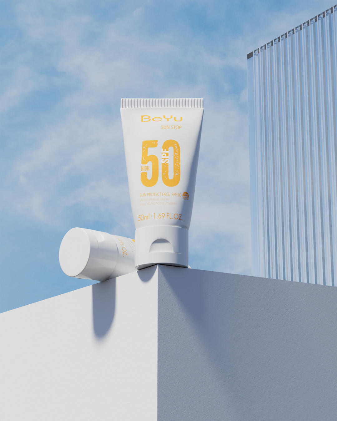 BeYu Sun Stop Protect Cream - Spf 50 |  بيو واقي شمسي مع عامل حماية 50