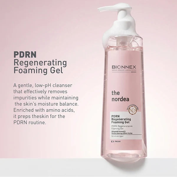 BIONNEX The Nordea Pdrn Regenerating Foaming Gel - 200ml | بايونيكس غسول جل لدعم حاجز البشرة PDRN - 200 مل