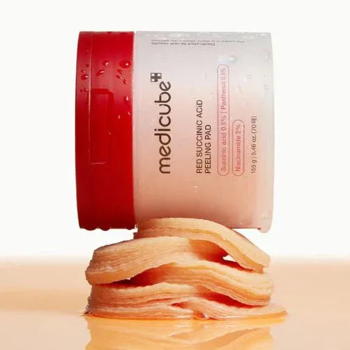 Medicube Red Succinic Acid Peeling 70 Pads - 155g | ميديكيوب باد تقشير حمض السكسينيك الأحمر - 155غ #1