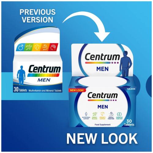 Centrum has a dietary supplement for men - 30 tablets | سنتروم مكمل غذائي للرجال - 30 قرص #2