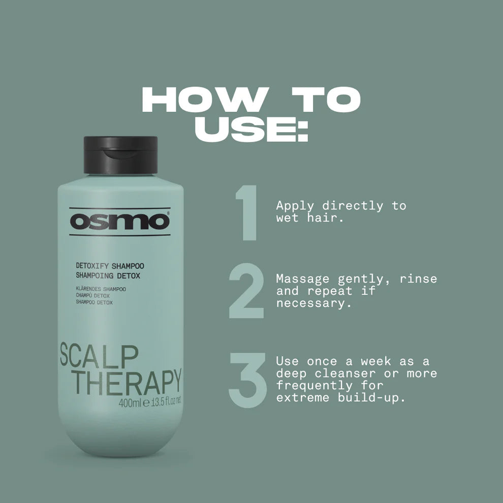 Osmo Scalp Therapy Detoxify Shampoo - 400ml | شامبو أوزمو للعناية بفروة الرأس ديتوكسيفاينغ – 400 مل