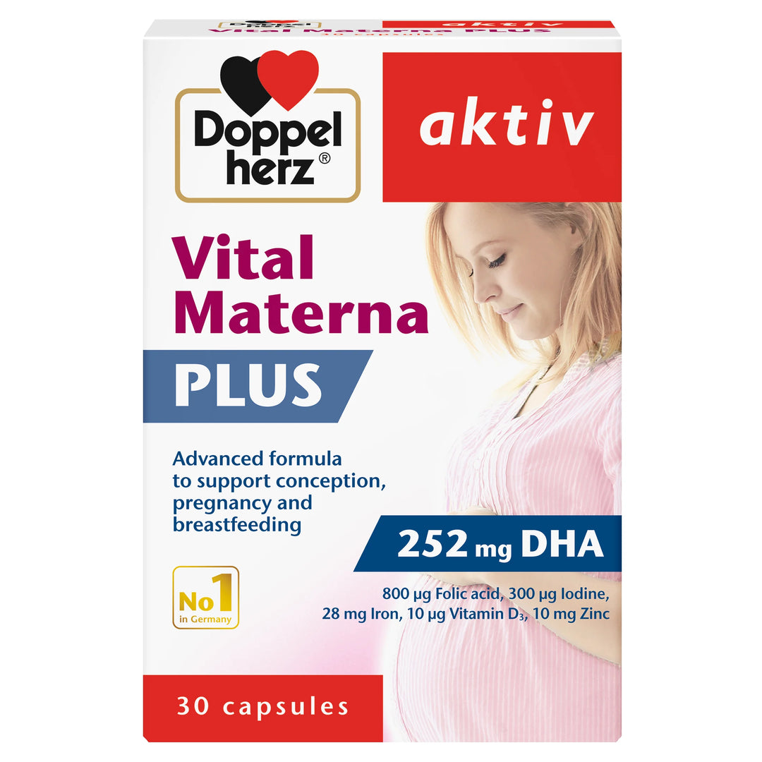Doppel herz Aktiv Vital Materna Plus - 30 Capsules | دوبل هيرز أكتيف فيتال ماتيرنا بلس - 30 كبسولة