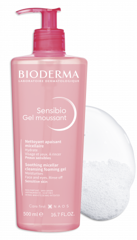 BIODERMA Sensibio Cleansing Foaming Gel - 500ml | بيوديرما جل رغوي منظف للبشرة الحساسة - 500 مل