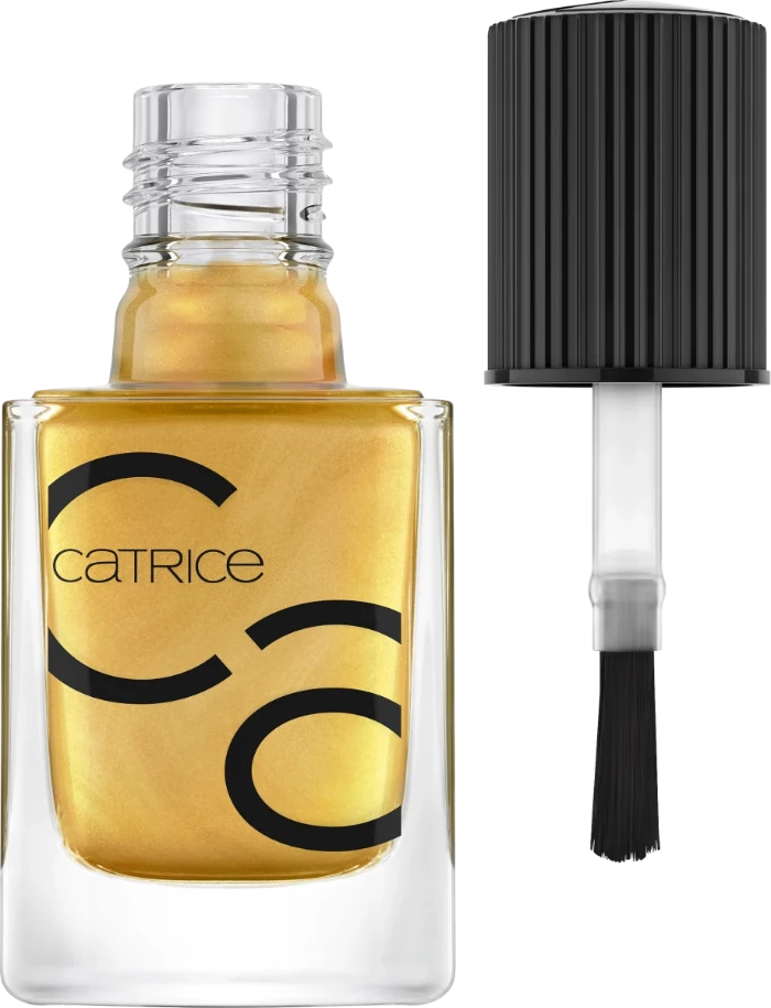 Catrice Iconails Gel Lacquer No.156 Cover Me In Gold | كاتريس صبغ أظافر لون دهبي - رقم 156