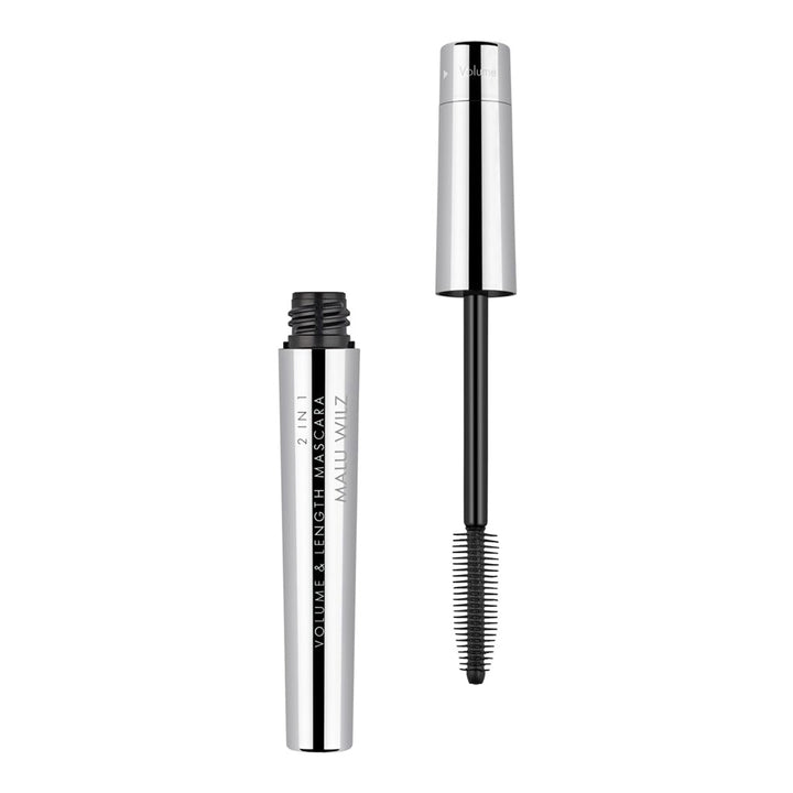 Malu Wilz 2in1 Volume & Length Mascara - 8ml | مالو ويلز ماسكارا  2 في 1 لتكثيف وإطالة الرموش – 8 مل