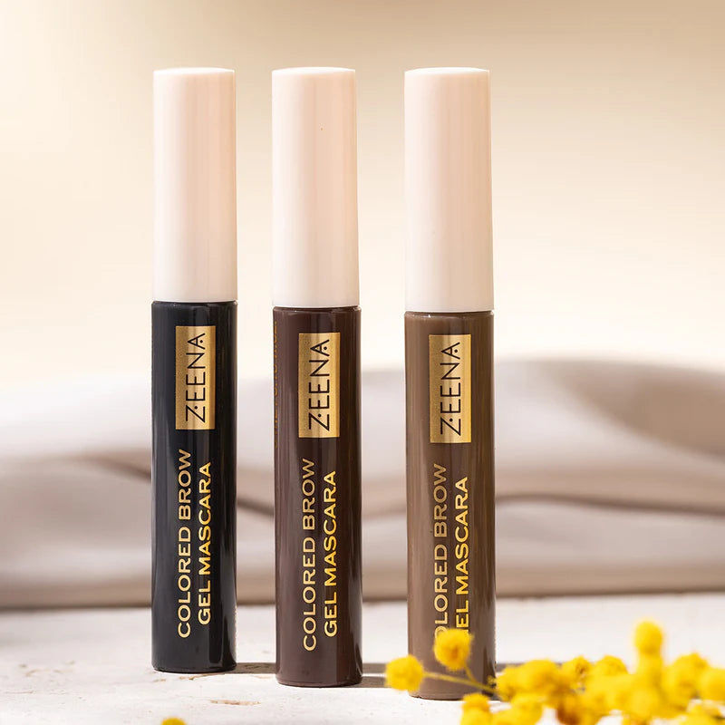ZEENA Colored Brow Gel Mascara - 3ml | زينة جل تصفيف الحواجب مع لون - 3 مل