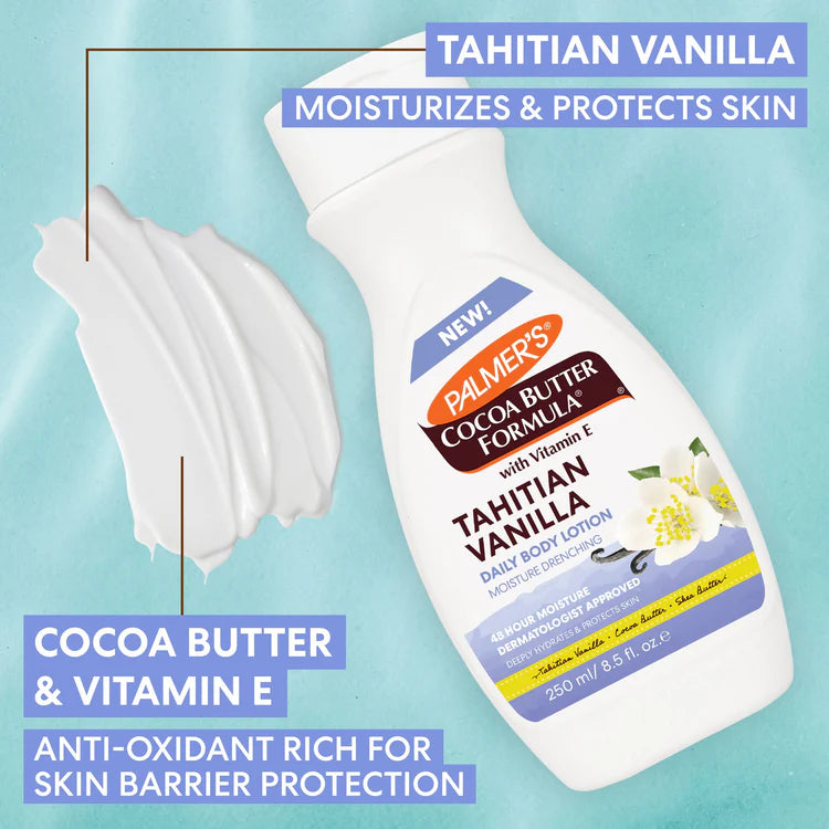 Palmer's Cocoa Butter Formula Tahitian Vanilla Body Lotion - 250ml | بالمرز لوشن للجسم بزبدة الكاكاو والفانيلا - 250 مل