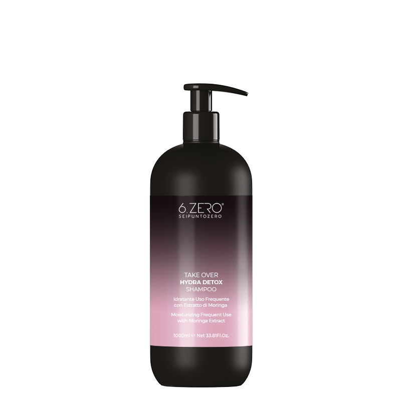 6. Zero TAKE OVER – HYDRA DETOX Shampoo - 1000ml | 6.زيرو شامبو الترطيب للاستخدام اليومي - 1000 مل