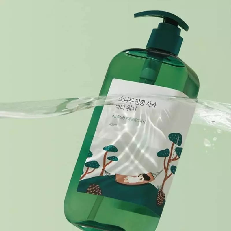 Round Lab Pine Calming Cica Body Wash - 400ml | راوند لاب غسول جسم مهدئ بالصنوبر - 400مل